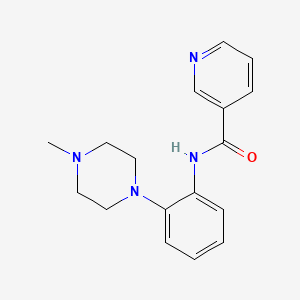 molecular formula C17H20N4O B5718762 N-[2-(4-methyl-1-piperazinyl)phenyl]nicotinamide 