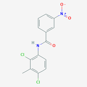 molecular formula C14H10Cl2N2O3 B5718768 N-(2,4-dichloro-3-methylphenyl)-3-nitrobenzamide 