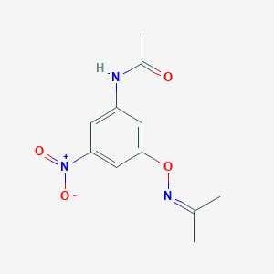 molecular formula C11H13N3O4 B5718776 N-(3-{[(1-methylethylidene)amino]oxy}-5-nitrophenyl)acetamide 