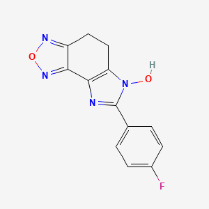 molecular formula C13H9FN4O2 B5718796 7-(4-fluorophenyl)-4,5-dihydro-6H-imidazo[4,5-e][2,1,3]benzoxadiazol-6-ol 