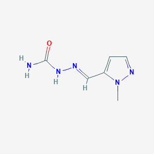 molecular formula C6H9N5O B5718812 1-methyl-1H-pyrazole-5-carbaldehyde semicarbazone 