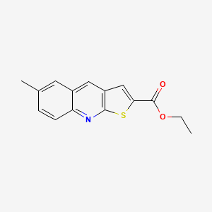 molecular formula C15H13NO2S B5718859 6-甲基噻吩并[2,3-b]喹啉-2-羧酸乙酯 