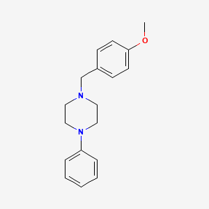 molecular formula C18H22N2O B5718860 1-(4-methoxybenzyl)-4-phenylpiperazine 