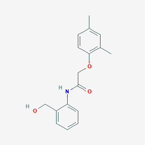 molecular formula C17H19NO3 B5718867 2-(2,4-dimethylphenoxy)-N-[2-(hydroxymethyl)phenyl]acetamide 