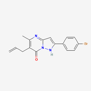 molecular formula C16H14BrN3O B5718876 6-allyl-2-(4-bromophenyl)-5-methylpyrazolo[1,5-a]pyrimidin-7-ol 