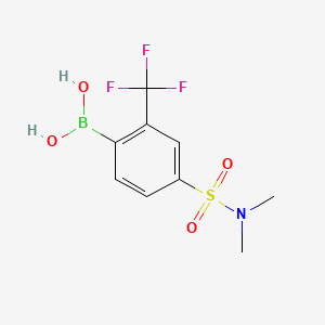 4-(N,N-Dimethylsulfamoyl)-2-trifluoromethylphenylboronic acid
