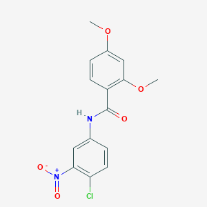 molecular formula C15H13ClN2O5 B5718895 N-(4-chloro-3-nitrophenyl)-2,4-dimethoxybenzamide 