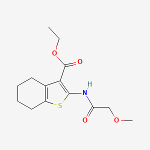 molecular formula C14H19NO4S B5718900 ethyl 2-[(methoxyacetyl)amino]-4,5,6,7-tetrahydro-1-benzothiophene-3-carboxylate 