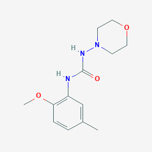 molecular formula C13H19N3O3 B5718910 N-(2-methoxy-5-methylphenyl)-N'-4-morpholinylurea 