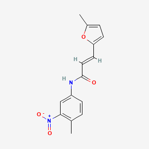 molecular formula C15H14N2O4 B5718919 3-(5-methyl-2-furyl)-N-(4-methyl-3-nitrophenyl)acrylamide 