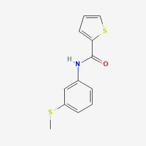 molecular formula C12H11NOS2 B5718938 N-[3-(methylthio)phenyl]-2-thiophenecarboxamide 