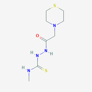 molecular formula C8H16N4OS2 B5718942 N-methyl-2-(4-thiomorpholinylacetyl)hydrazinecarbothioamide 
