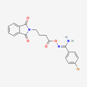 4-bromo-N'-{[4-(1,3-dioxo-1,3-dihydro-2H-isoindol-2-yl)butanoyl]oxy}benzenecarboximidamide