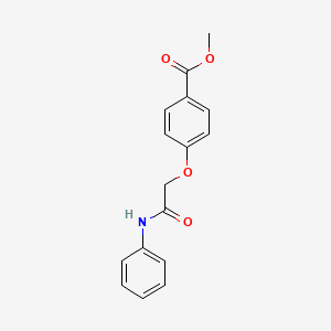 molecular formula C16H15NO4 B5718950 methyl 4-(2-anilino-2-oxoethoxy)benzoate 