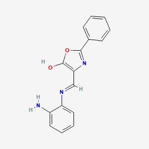 molecular formula C16H13N3O2 B5718973 4-{[(2-aminophenyl)amino]methylene}-2-phenyl-1,3-oxazol-5(4H)-one 