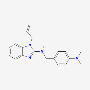 molecular formula C19H22N4 B5718991 1-allyl-N-[4-(dimethylamino)benzyl]-1H-benzimidazol-2-amine 