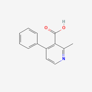 molecular formula C13H11NO2 B571900 2-甲基-4-苯基烟酸 CAS No. 1256643-39-6