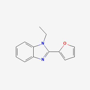 molecular formula C13H12N2O B5719002 1-ethyl-2-(2-furyl)-1H-benzimidazole 
