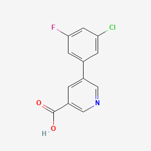 B571901 5-(3-Chloro-5-fluorophenyl)nicotinic acid CAS No. 1261964-74-2