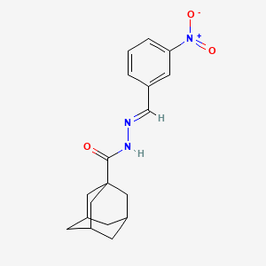 molecular formula C18H21N3O3 B5719015 N'-(3-nitrobenzylidene)-1-adamantanecarbohydrazide 