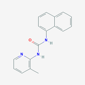 molecular formula C17H15N3O B5719018 N-(3-methyl-2-pyridinyl)-N'-1-naphthylurea 