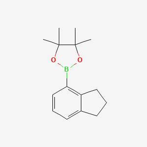 B571904 2-(2,3-dihydro-1H-inden-4-yl)-4,4,5,5-tetramethyl-1,3,2-dioxaborolane CAS No. 1252793-57-9