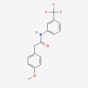 molecular formula C16H14F3NO2 B5719049 2-(4-甲氧基苯基)-N-[3-(三氟甲基)苯基]乙酰胺 