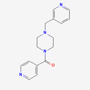 molecular formula C16H18N4O B5719062 1-isonicotinoyl-4-(3-pyridinylmethyl)piperazine 