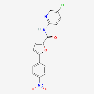 molecular formula C16H10ClN3O4 B5719069 N-(5-chloro-2-pyridinyl)-5-(4-nitrophenyl)-2-furamide 
