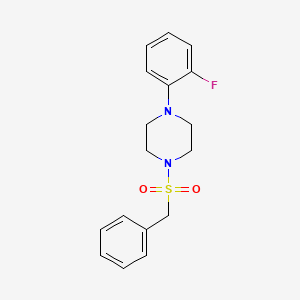 molecular formula C17H19FN2O2S B5719086 1-(benzylsulfonyl)-4-(2-fluorophenyl)piperazine 