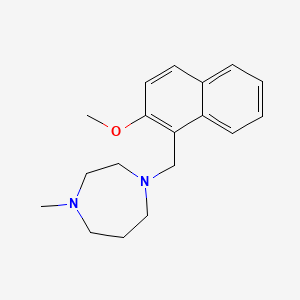 molecular formula C18H24N2O B5719094 1-[(2-methoxy-1-naphthyl)methyl]-4-methyl-1,4-diazepane 
