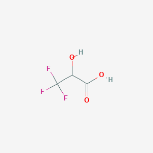 molecular formula C3H3F3O3 B057191 3,3,3-三氟-2-羟基丙酸 CAS No. 684-07-1
