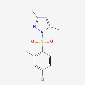 molecular formula C12H13ClN2O2S B5719131 1-[(4-chloro-2-methylphenyl)sulfonyl]-3,5-dimethyl-1H-pyrazole 