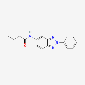 molecular formula C16H16N4O B5719136 N-(2-phenyl-2H-1,2,3-benzotriazol-5-yl)butanamide 