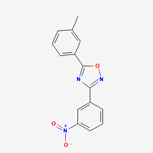 molecular formula C15H11N3O3 B5719155 5-(3-methylphenyl)-3-(3-nitrophenyl)-1,2,4-oxadiazole 