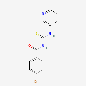 molecular formula C13H10BrN3OS B5719161 4-bromo-N-[(3-pyridinylamino)carbonothioyl]benzamide 