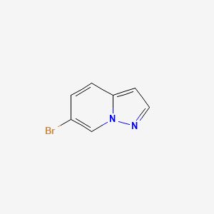 molecular formula C7H5BrN2 B571917 6-溴吡唑并[1,5-a]吡啶 CAS No. 1264193-11-4