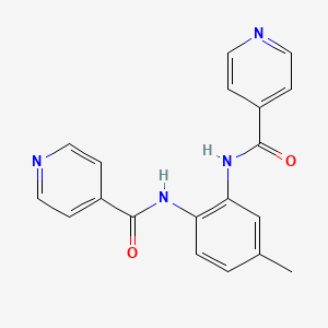 molecular formula C19H16N4O2 B5719173 N,N'-(4-methyl-1,2-phenylene)diisonicotinamide 