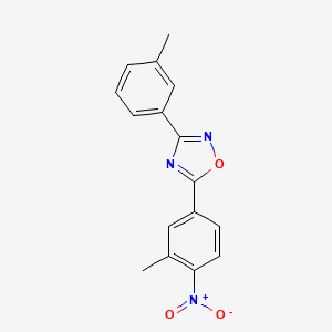 molecular formula C16H13N3O3 B5719181 5-(3-methyl-4-nitrophenyl)-3-(3-methylphenyl)-1,2,4-oxadiazole 