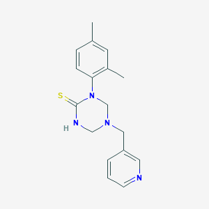 molecular formula C17H20N4S B5719184 1-(2,4-dimethylphenyl)-5-(3-pyridinylmethyl)-1,3,5-triazinane-2-thione 