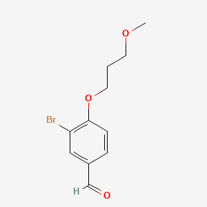 B571919 3-Bromo-4-(3-methoxypropoxy)benzaldehyde CAS No. 1249489-87-9