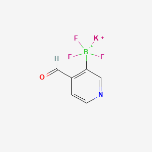 B571921 Potassium trifluoro(4-formylpyridin-3-yl)borate CAS No. 1245906-59-5