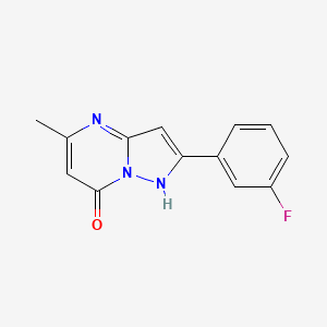 molecular formula C13H10FN3O B5719214 2-(3-fluorophenyl)-5-methylpyrazolo[1,5-a]pyrimidin-7-ol 