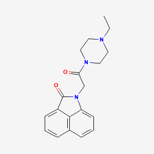 molecular formula C19H21N3O2 B5719226 1-[2-(4-ethyl-1-piperazinyl)-2-oxoethyl]benzo[cd]indol-2(1H)-one 