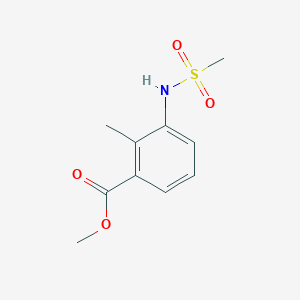 molecular formula C10H13NO4S B5719236 methyl 2-methyl-3-[(methylsulfonyl)amino]benzoate 