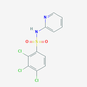 molecular formula C11H7Cl3N2O2S B5719238 2,3,4-trichloro-N-2-pyridinylbenzenesulfonamide 