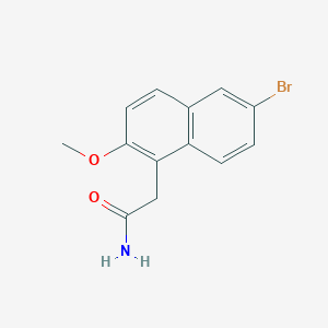 molecular formula C13H12BrNO2 B5719243 2-(6-bromo-2-methoxy-1-naphthyl)acetamide 