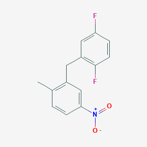 molecular formula C14H11F2NO2 B5719253 2-(2,5-difluorobenzyl)-1-methyl-4-nitrobenzene 