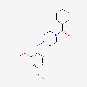 molecular formula C20H24N2O3 B5719262 1-benzoyl-4-(2,4-dimethoxybenzyl)piperazine 