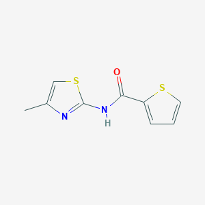 molecular formula C9H8N2OS2 B5719284 N-(4-methyl-1,3-thiazol-2-yl)-2-thiophenecarboxamide 